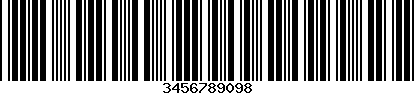 Extended Code 39 With Checksum barcode image