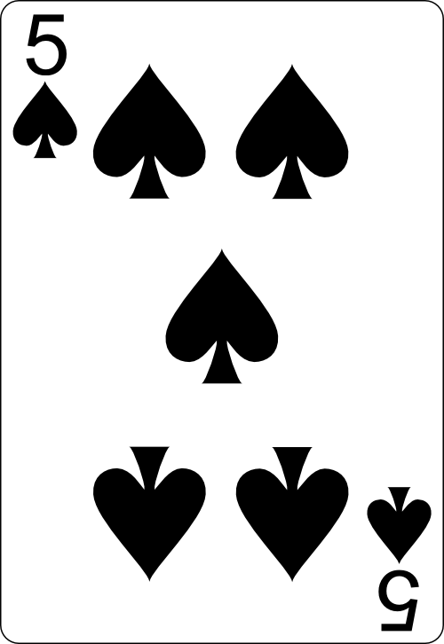 playing card 5S
