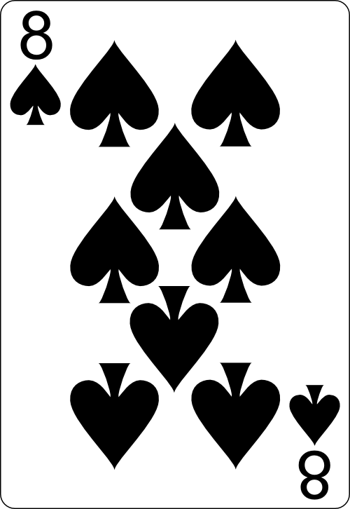 playing card 8S